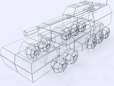 3DRT - Sci-Fi Forces - Artillery  Low-poly 3D model