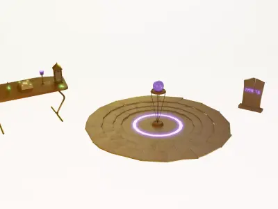 Halloween Magic Props Pack Low-poly 3D model