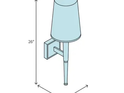 Yearby 1 - Light Dimmable Wallchiere - 2 Colour 3D model