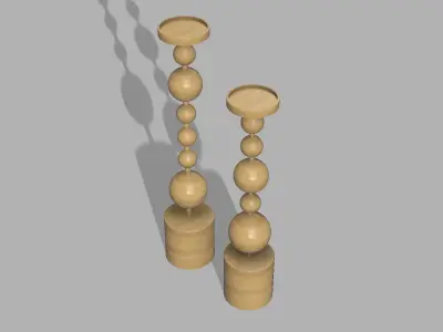 Candle Holder 3D print model 6