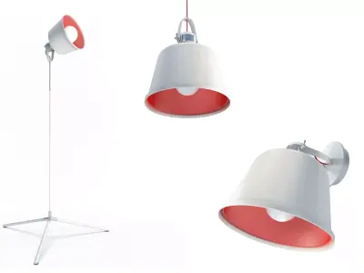 Vintage Lacreu Lighting Collection 3D model