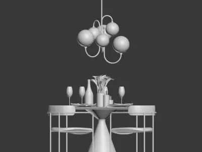 Dinning Set 06 3D model