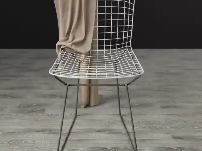 bertoia side chair aged Free 3D model