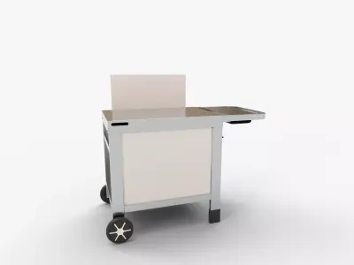 COOK IN GARDEN Media tuinstandaard voor plancha 3D model