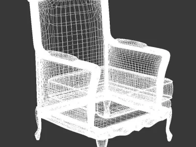 Classic Armchair 3D model