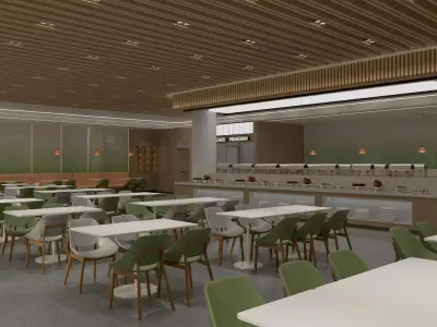  restaurant  interior 3D model