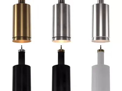 Visual Comfort Anders Large Cylindrical Pendant 3D model