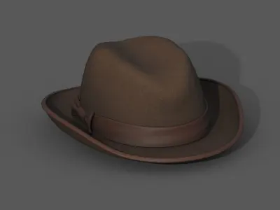 Human cap cloth leather protection classic Generic  Low-poly 3D model