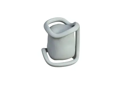 SciFi Shape Object Low Poly 59 Low-poly 3D model