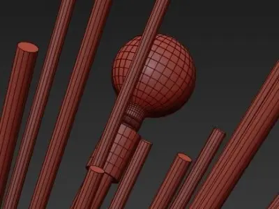 arteriors zanadoo small chandelier 3D model