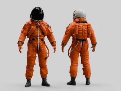 SPACESUIT Orange ACES 3D model