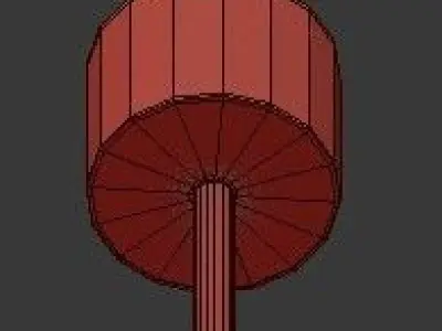 Untitled pendant light with glass balls hanging from it 3D model