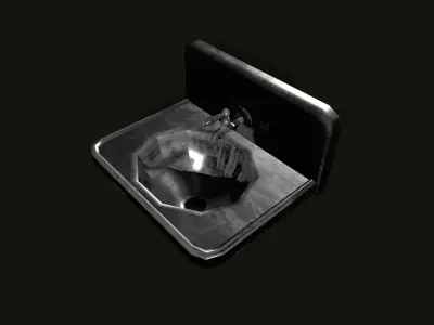 Basin Low-poly 3D model