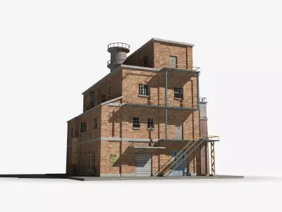 Factory xx14 Low-poly 3D model purchase