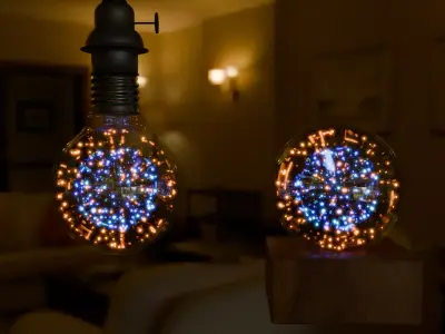 Fireworks Lamps 2patterns 3D model