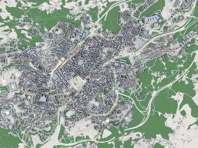 Oviedo City Spain 3D model