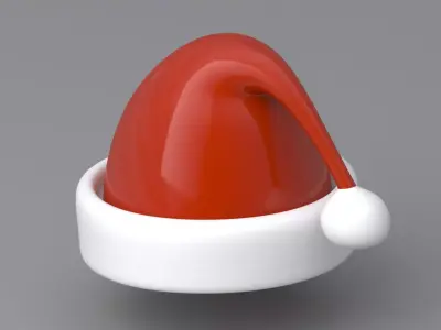 Christmas Hat RED 3D model