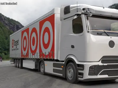  Electric Truck with Target Trailer Rigged 