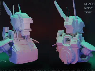 Chappie High Poly camera 3D model