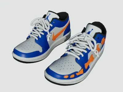 DINO 2 Air Jordan 1 GODSPEED LOW Shoes PBR  Low-poly 3D model