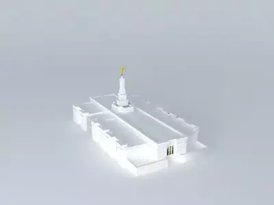 LDS.Templos Mormon, Villahermosa, Tabasco,Mexico, 85th operat... Free 3D model