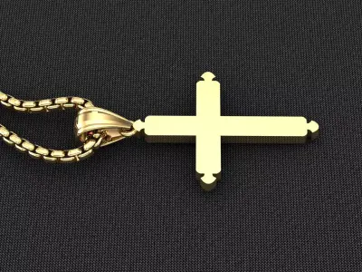 Cross Light Gold 3CP044 3DM STL 3D model