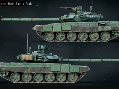  3 Russian Modern Tanks Collection 