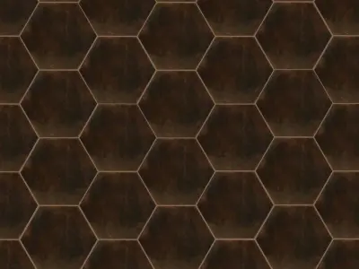 Dark Hexagon Ceramic Tiles Texture