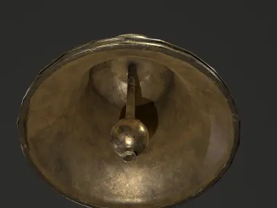  church bell  Low-poly 3D model