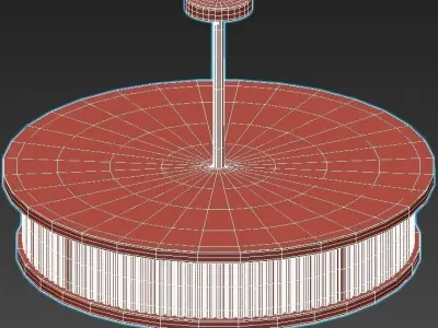 CRITERION gold and pendant light 3D model