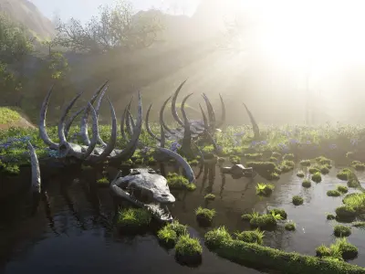 Skeleton Scene 3D model