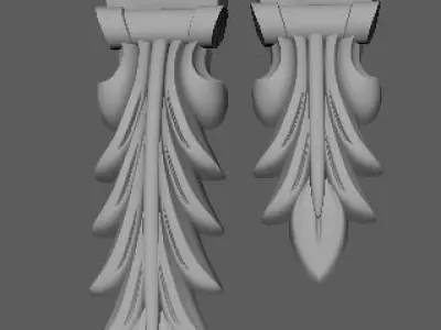 pilaster 2 sizes 3D model buy