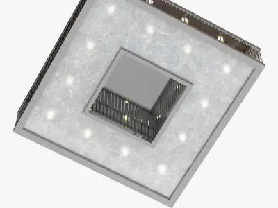 wired custom lighting Hollywood  Square 3D model