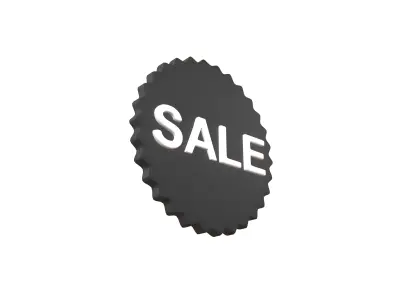 Sale Icon v2 003 Low-poly 3D model