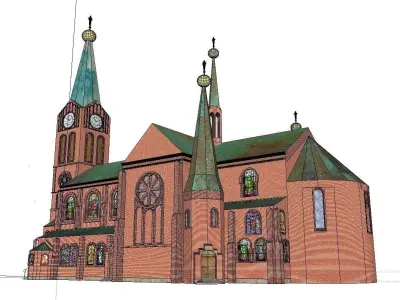 Architecture-Religion-God-Culture-Temple-060 church 3D model