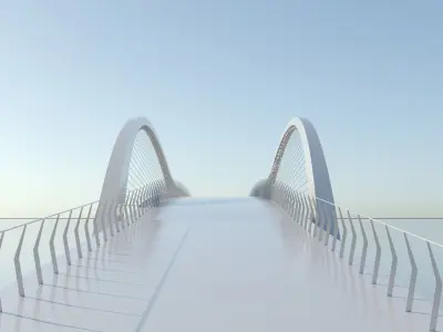 Arch Bridge 3D model 3D model
