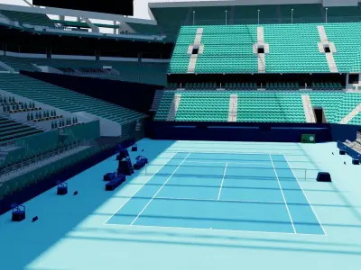 Hard Rock Stadium- Tennis - Miami USA  3D model