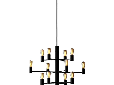 Manola 12 chandelier from Herstal 3D model