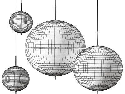 Postkrisi Nordic Moon Lamps 3D model