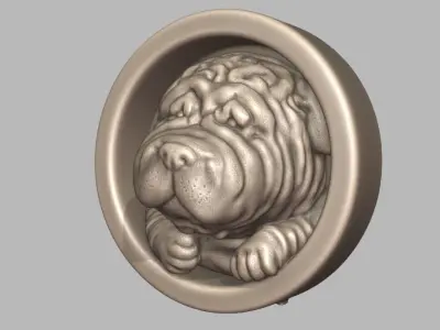 Shar Pei 3D print model