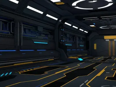 Sci Fi Corridor 3D model