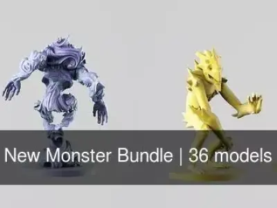 New Monster Bundle 3D Model Pack
