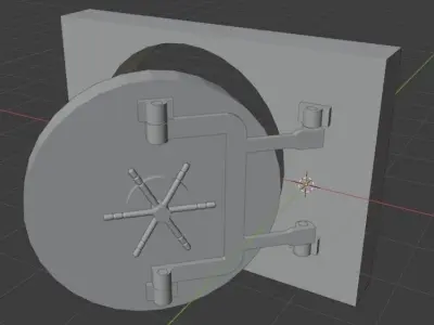 Bank Safe Door 3D model