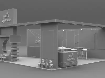 Stall Exhibition stand  3D model buy