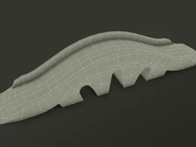 Low Poly Structures 3D model