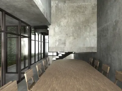 Green wall house  3D model