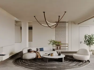 living room V-Ray Renderer 3D model purchase