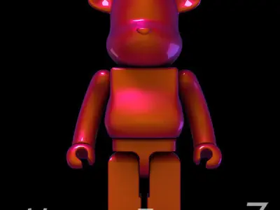 Cameleon BearBrick 3D model
