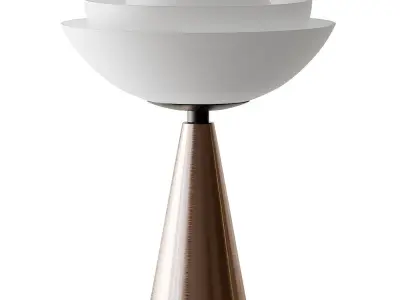 Lotus Table Lamp in Brass by Serena Confalonieri 3D model