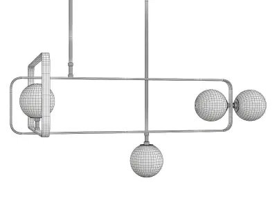 Parker II Ceiling Lamp Low-poly 3D model